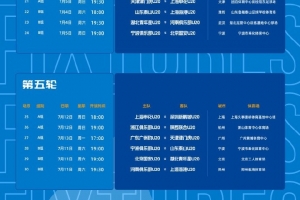 瑞典vs突尼斯-3-中青赛U20第二阶段赛程：采取主客场赛制，6月13日开始共踢10轮