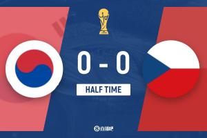 世界杯_阿根廷vs阿尔及利亚-半场-韩国暂0-0捷克 李刚仁造险孙兴慜4射0正 舒尔茨球衣被扯破