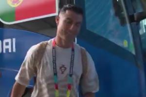 厄瓜多尔vs德国直播-正式开启第6届世界杯之旅！C罗赛前抵达体育场，下车时面带笑容