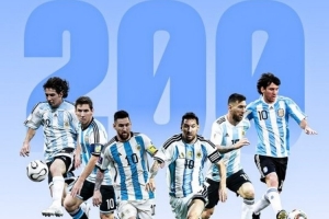 世界杯_阿尔及利亚vs奥地利-FIFA晒梅西数据：国家队200场，世界杯27场，赛事并列最佳射手